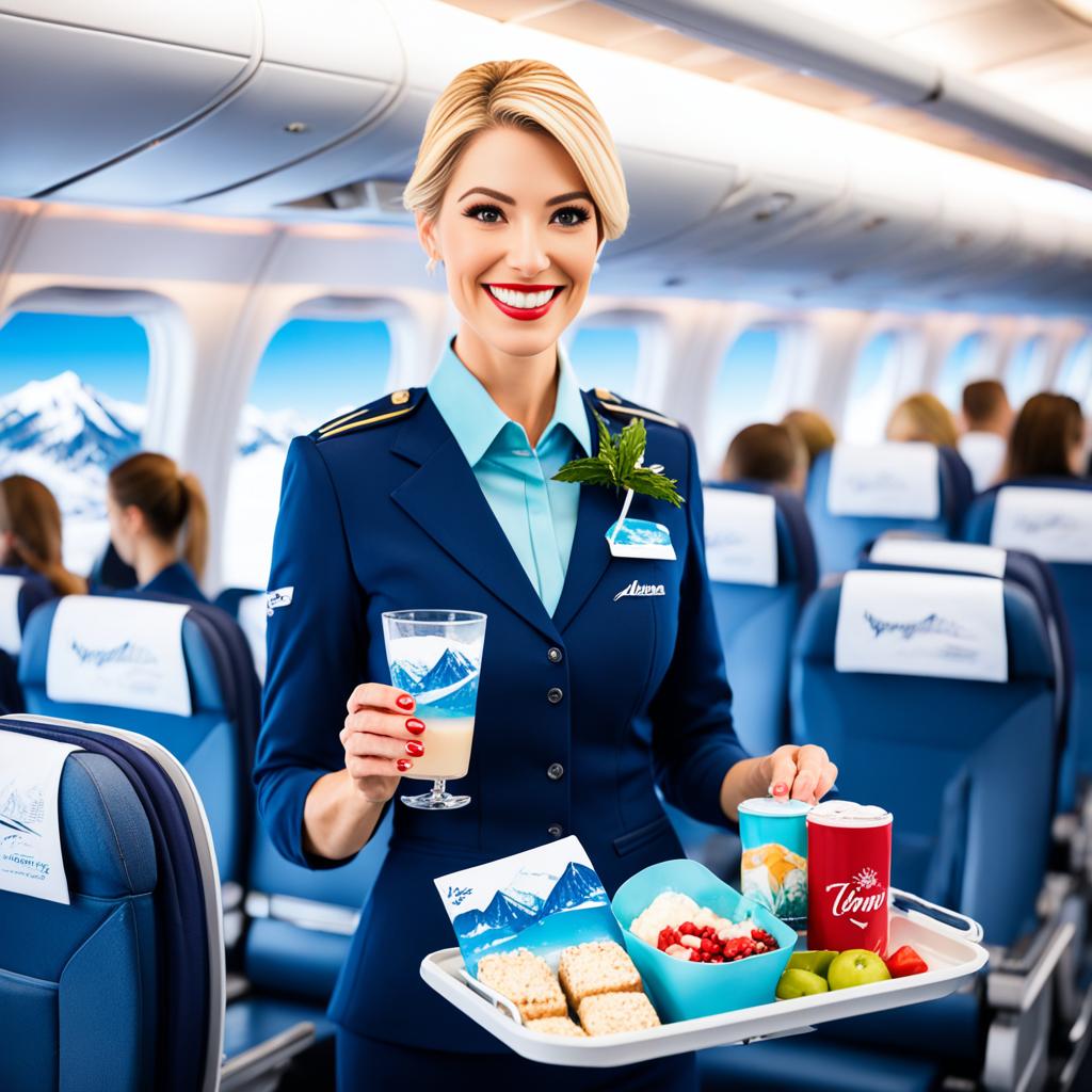 Alaska Airlines flight attendant