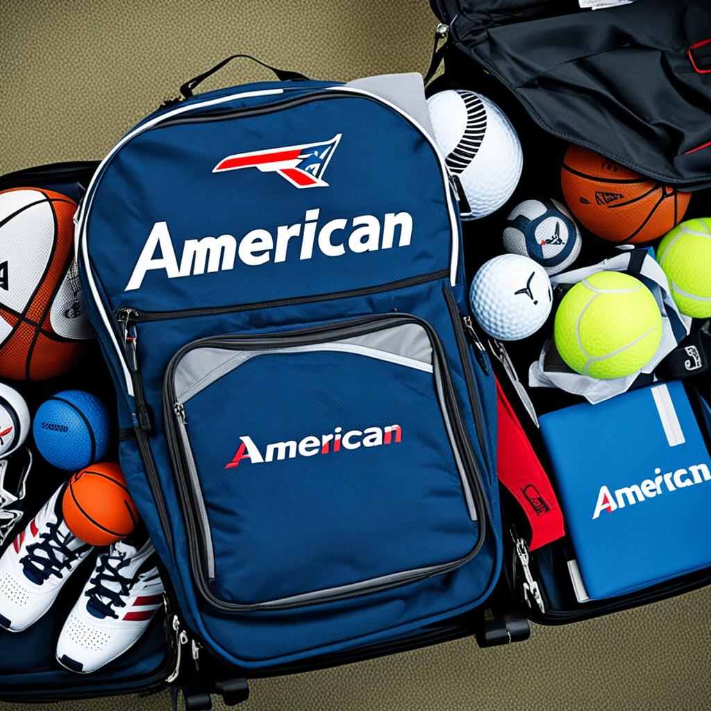 American Airlines sports equipment
