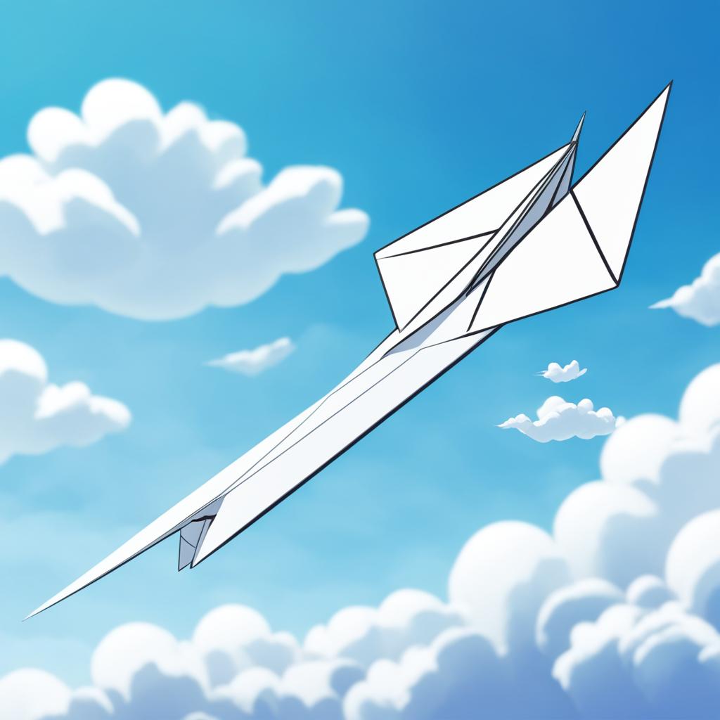 Bird paper airplane