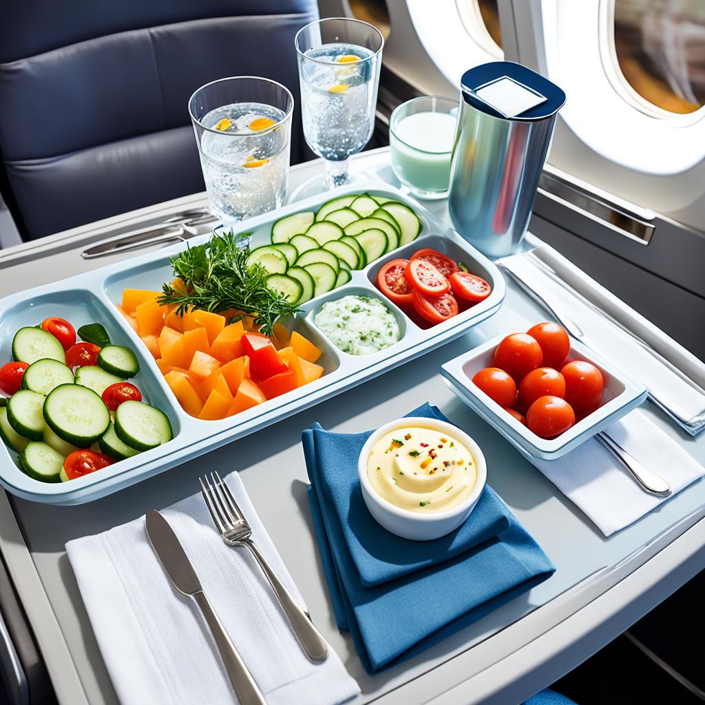 Business class dining options