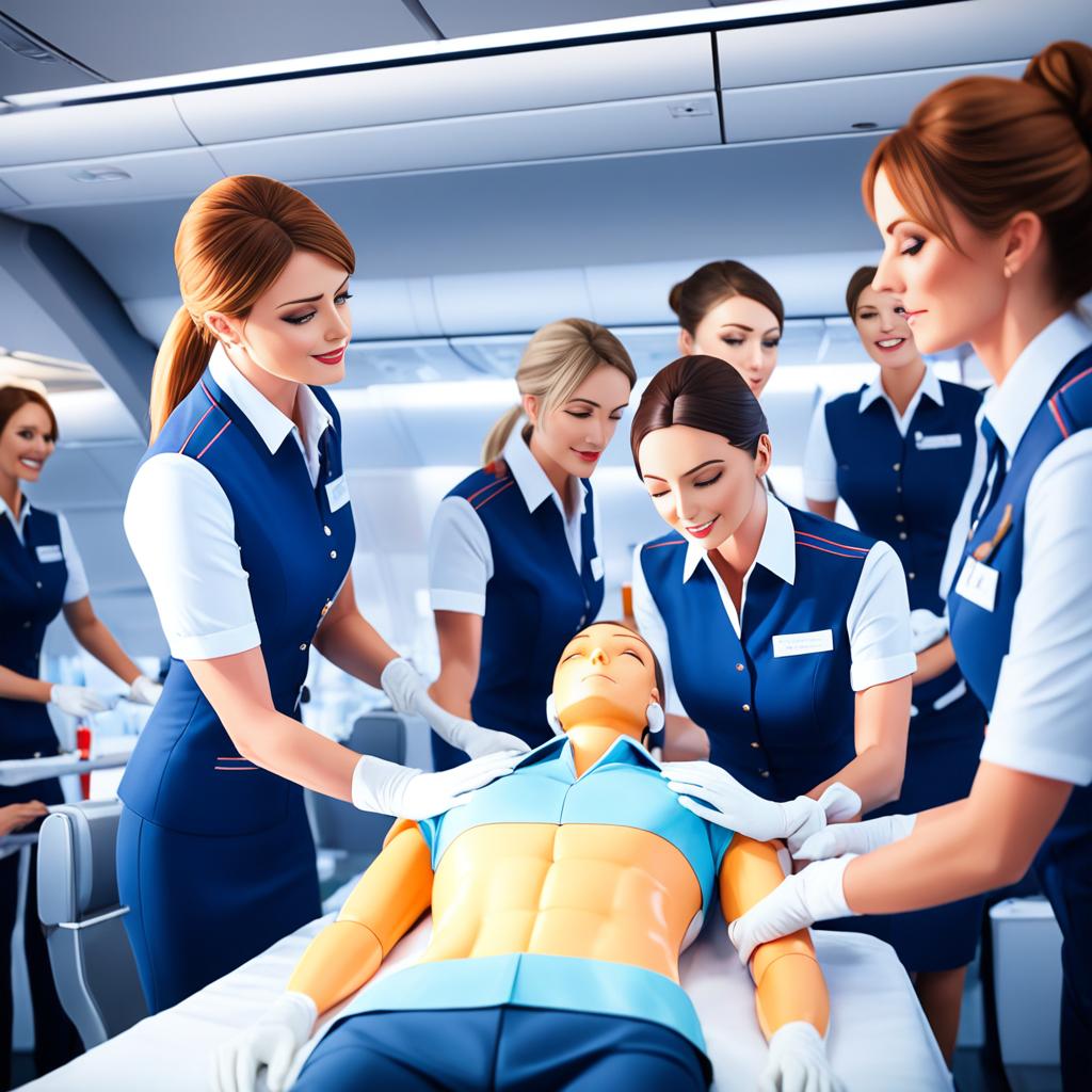 CPR training for flight attendants