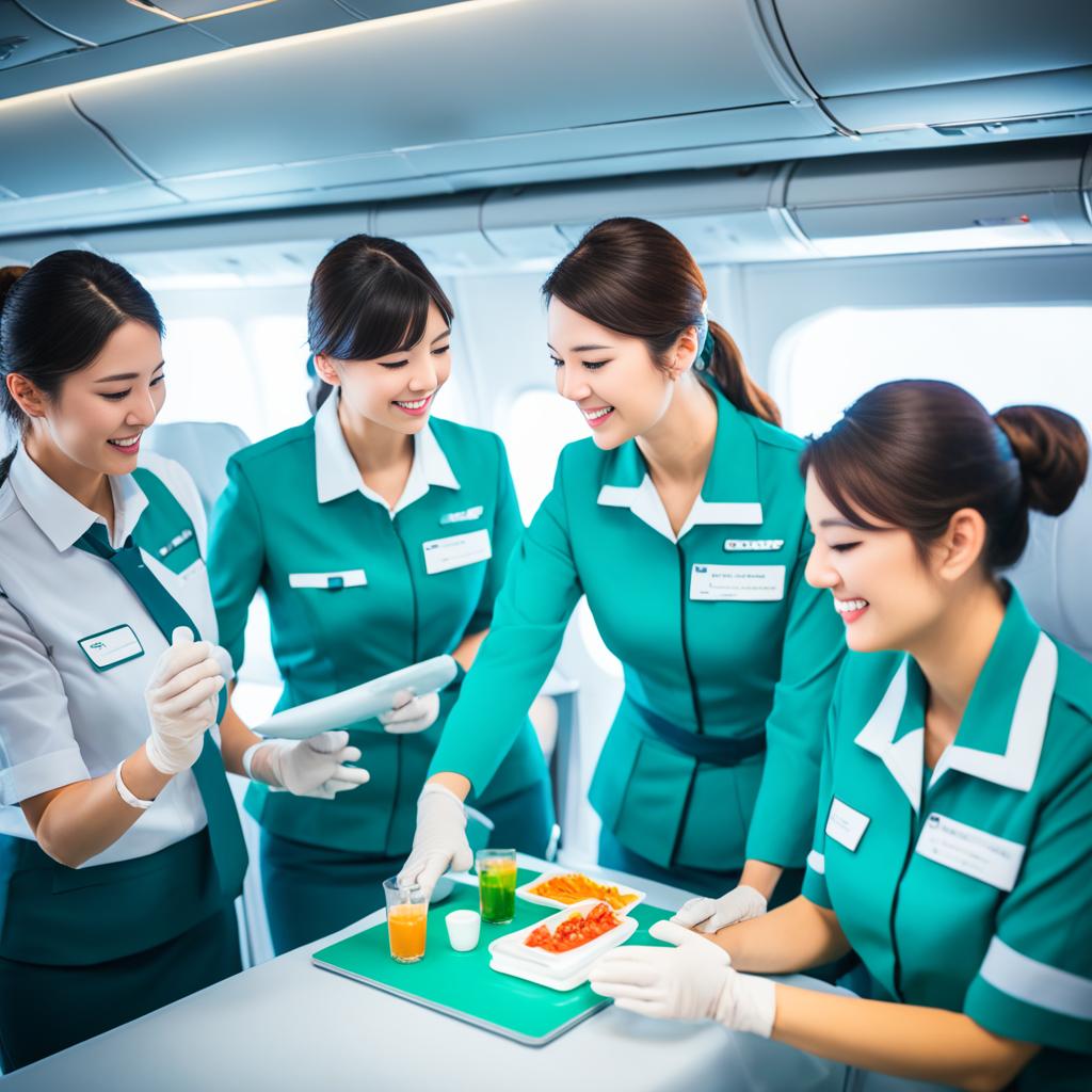 Cathay Pacific flight attendant training