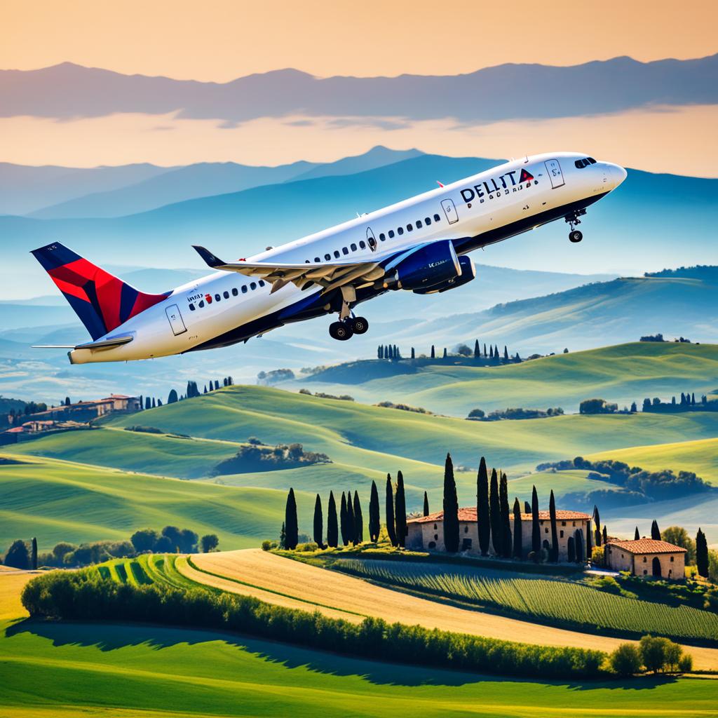 Delta Airlines expanded service to Italy