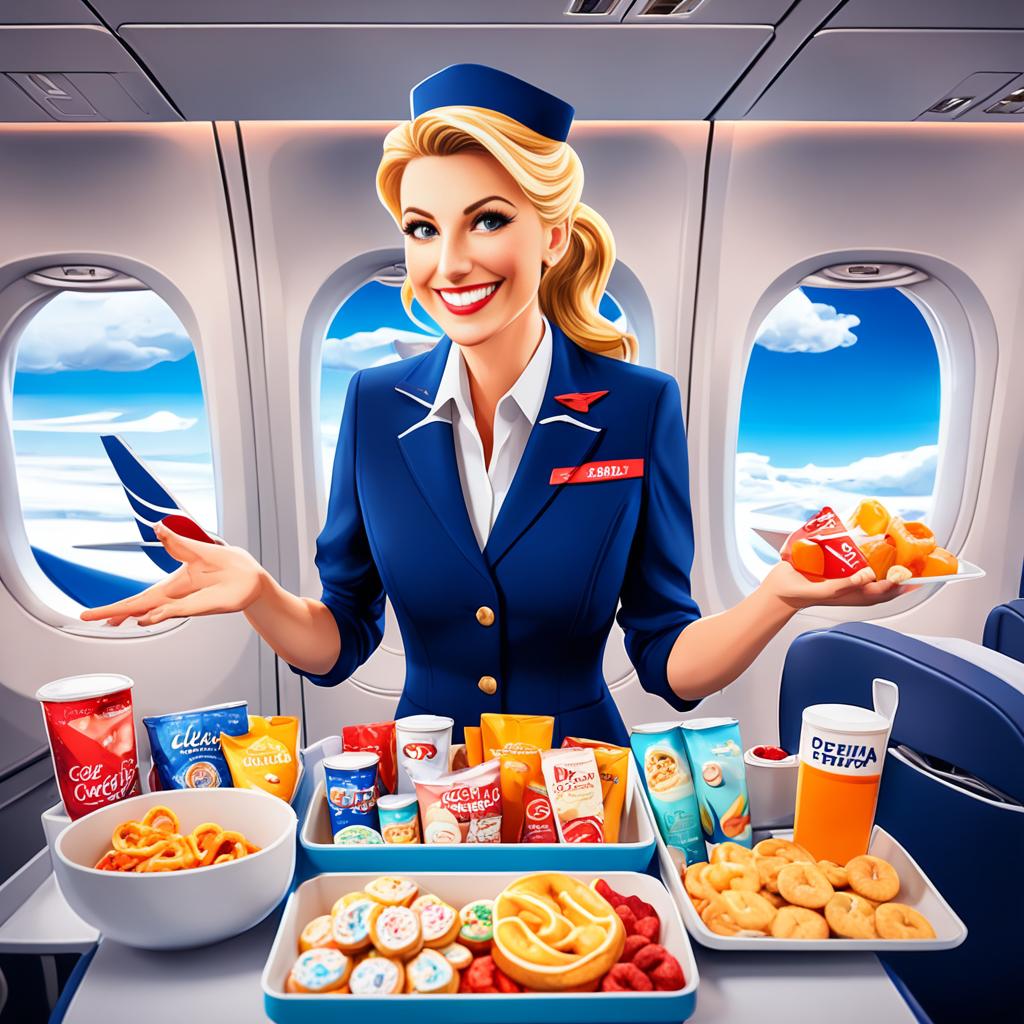 Delta Airlines snacks and drinks
