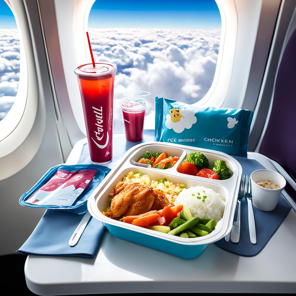 Economy class dining experience on Virgin Atlantic