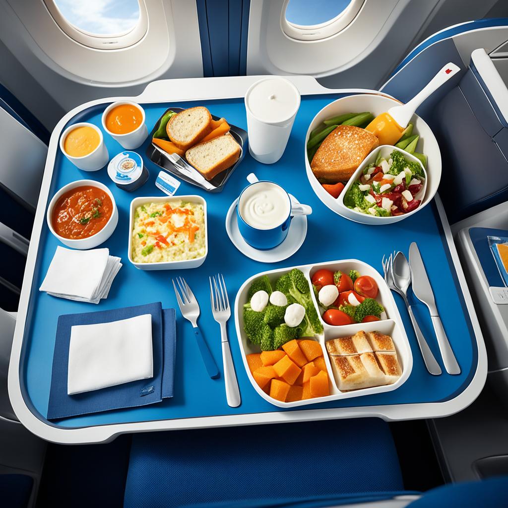 Economy class meal service