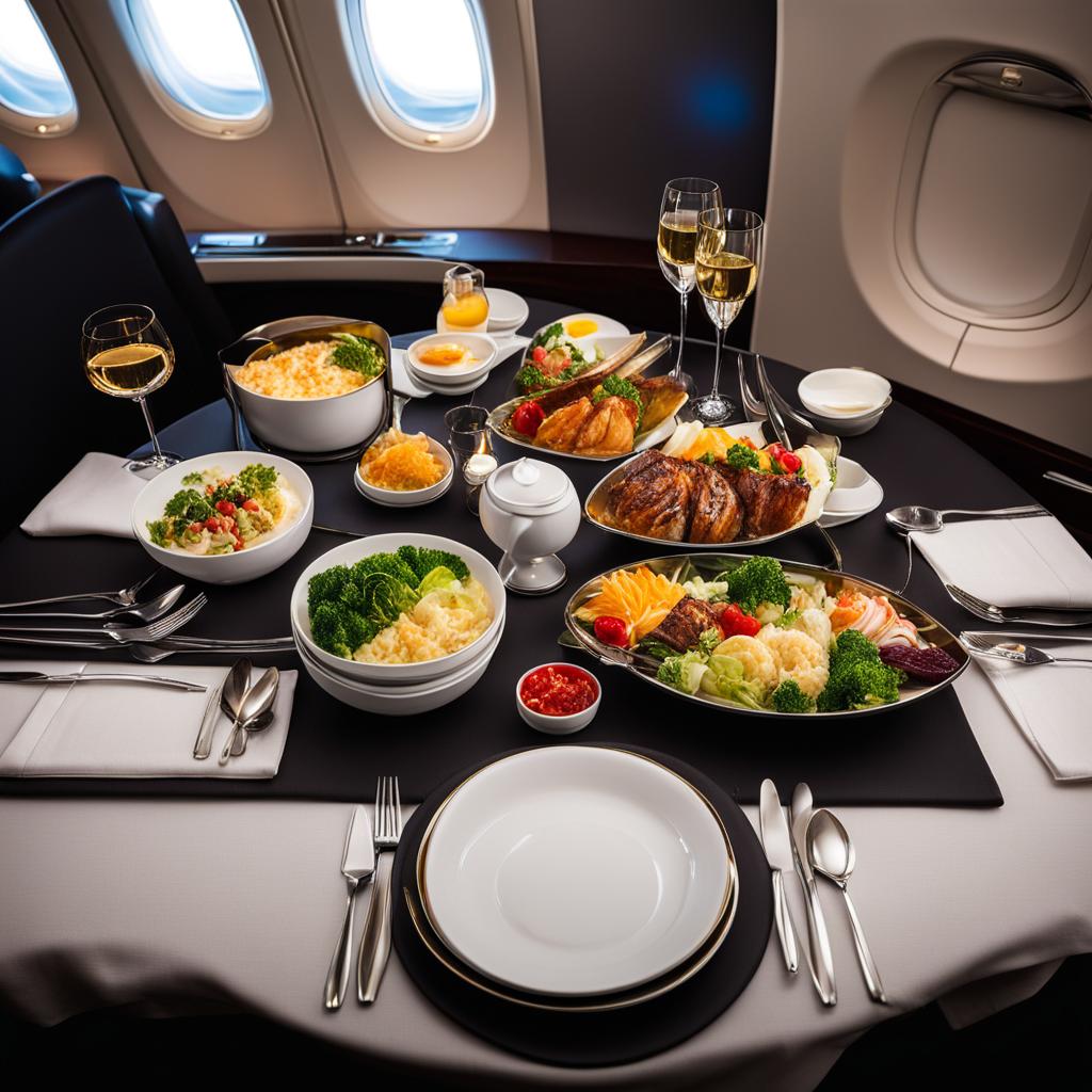 First class dining options