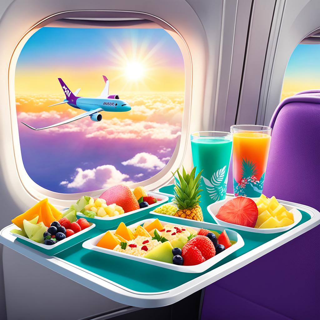 Hawaiian Airlines in-flight dining