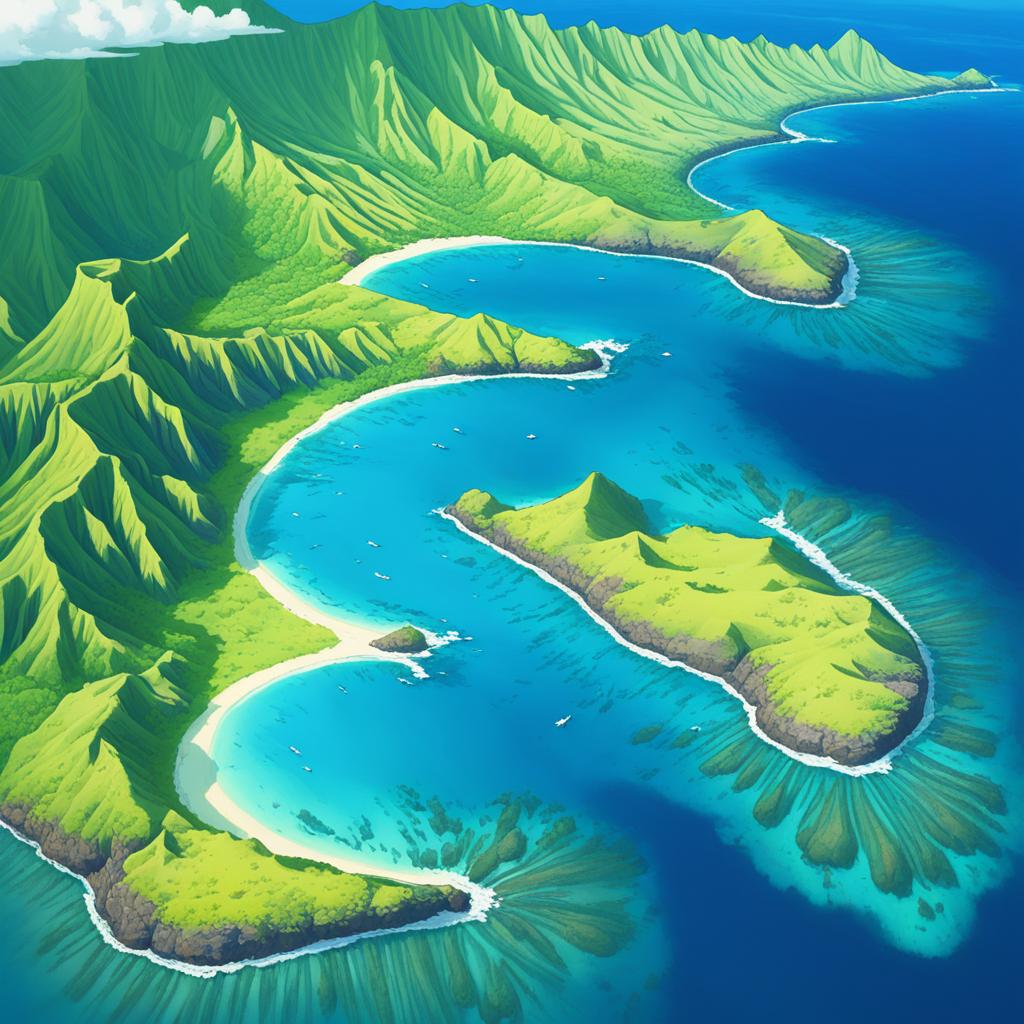 Hawaiian Islands with Very Low Elevations