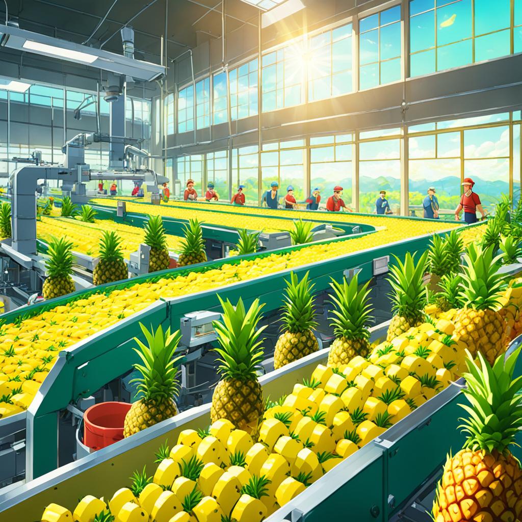 Pineapple canning industry