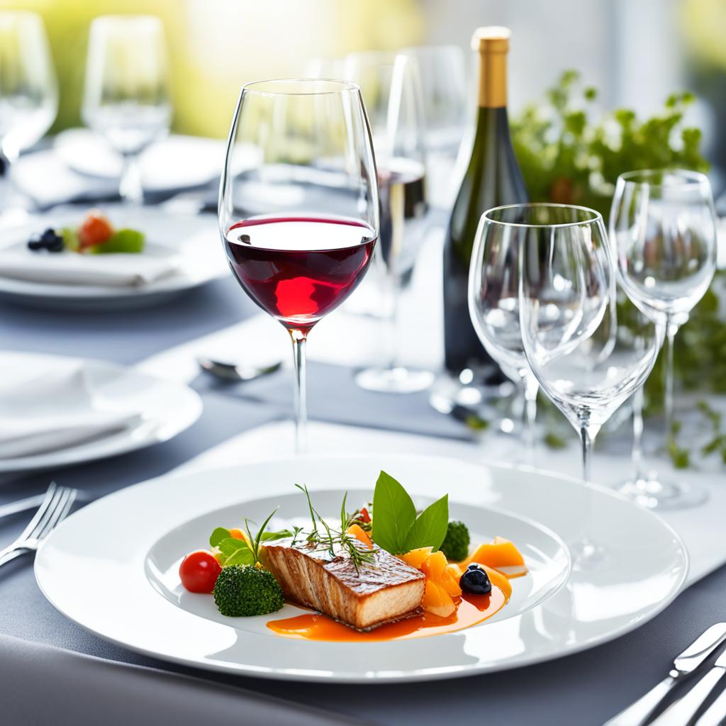 Premium Economy and Business Class dining experience