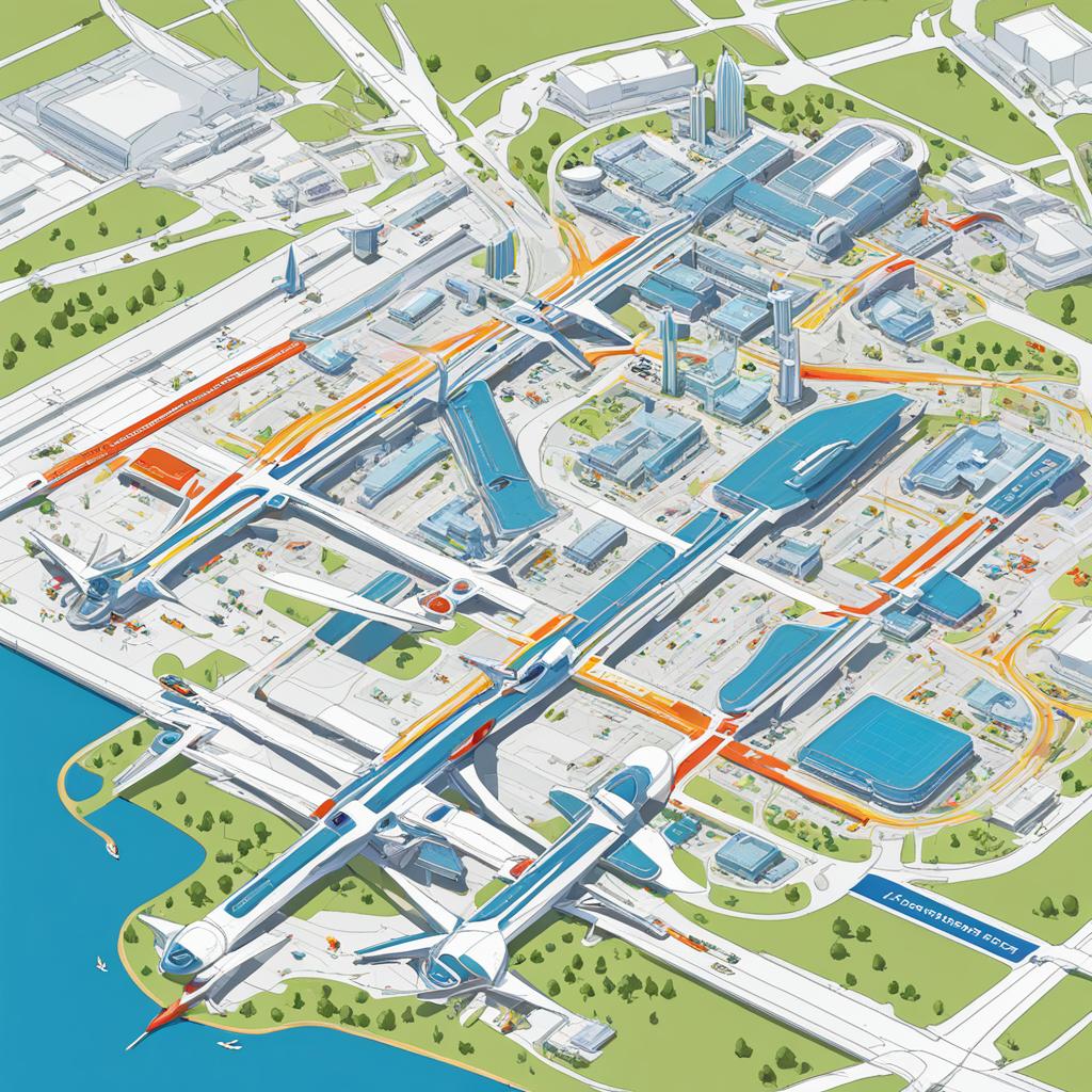 San Diego International Airport Terminal Navigation Map