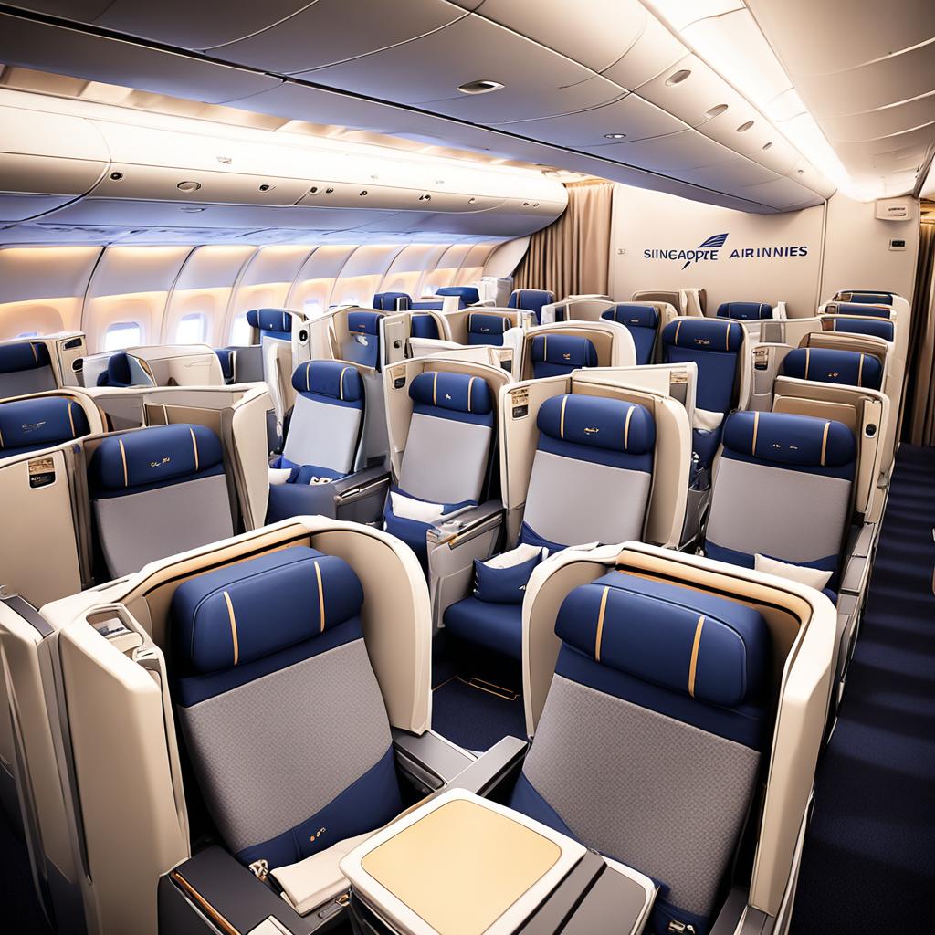Singapore Airlines Economy Class seat selection