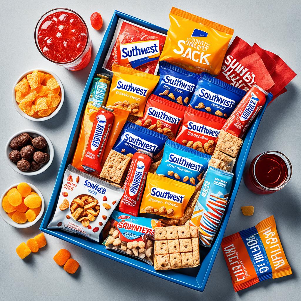 Southwest Airlines Snack and Drink Options