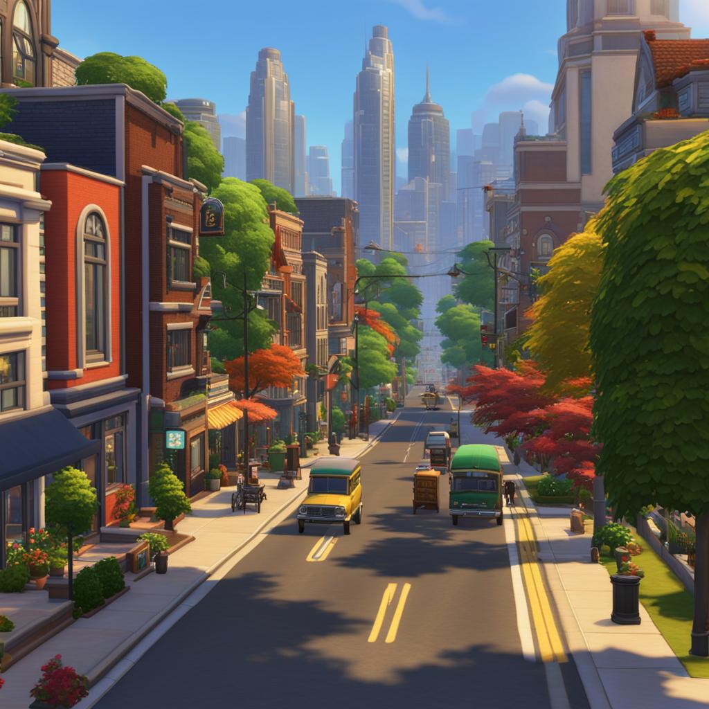 Travel within The Sims 4 town