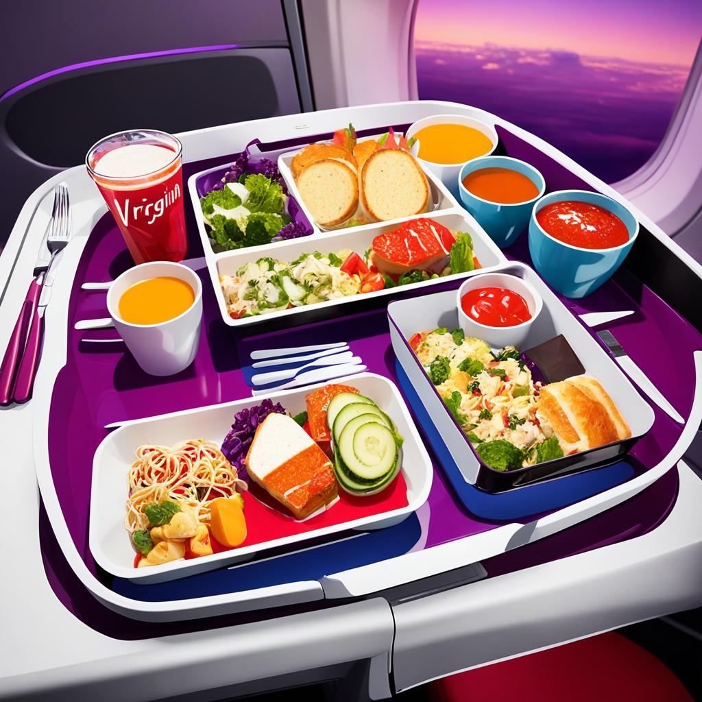 Virgin Atlantic Economy Class Meals