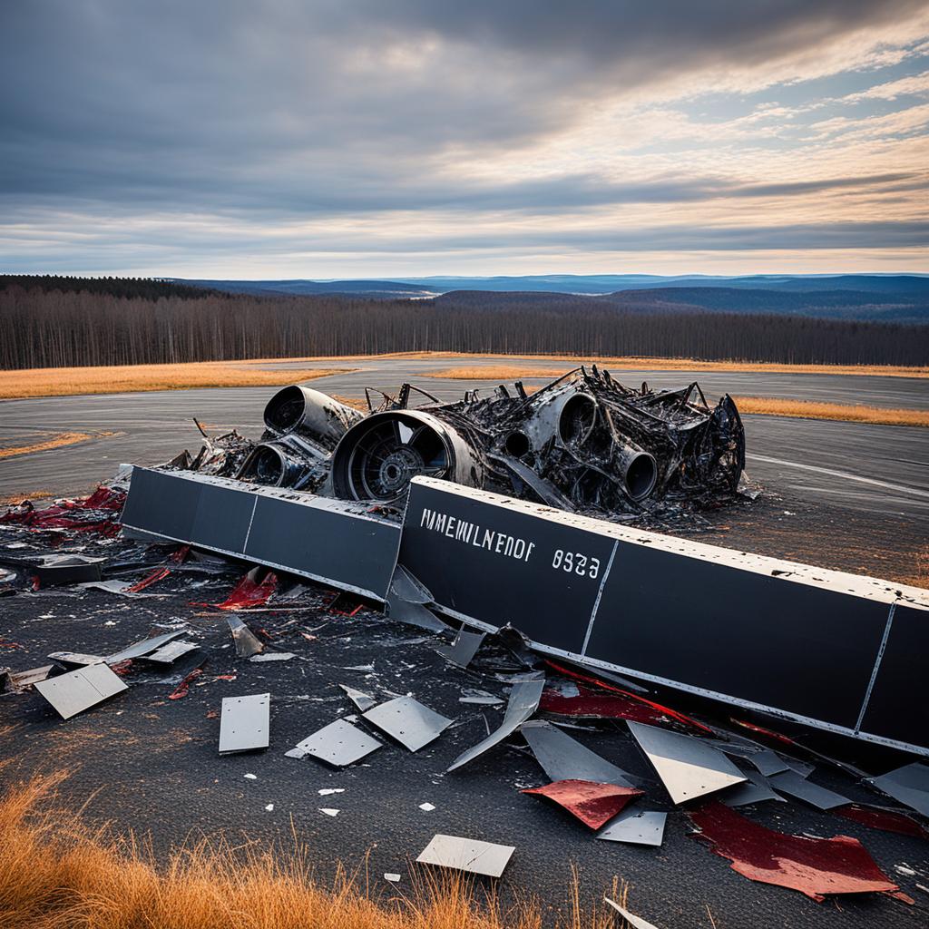 Wreckage of Flight 93