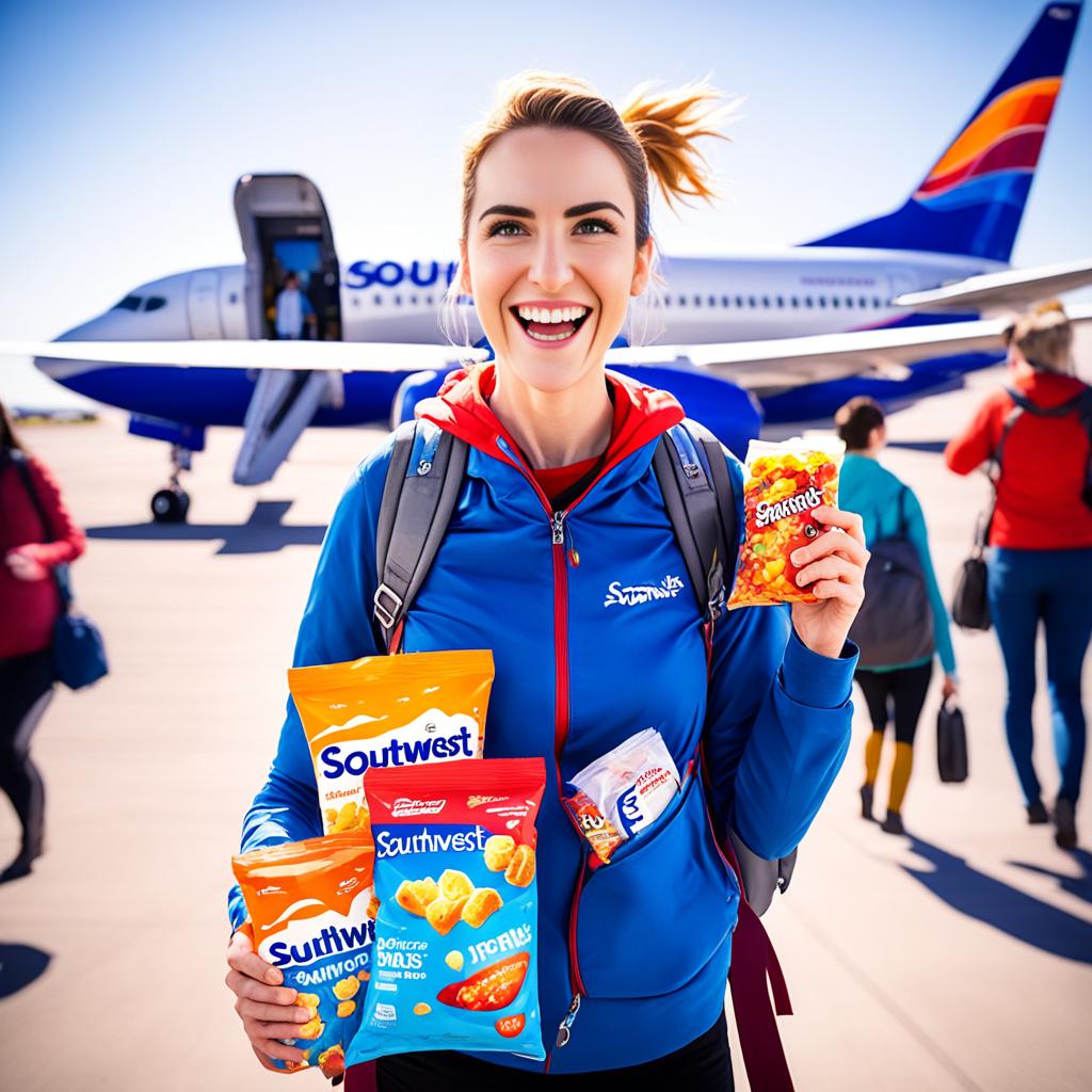 bringing snacks on a plane