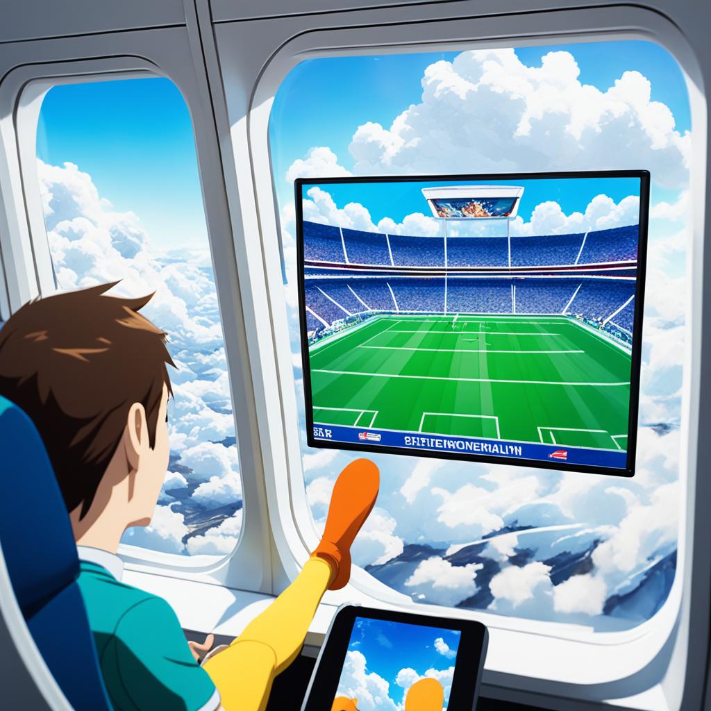can you watch football on a plane