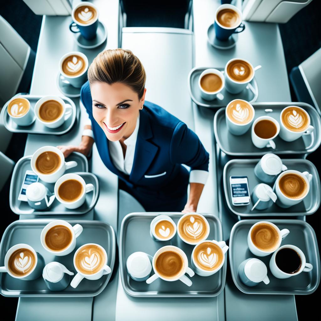 coffee service on US airlines