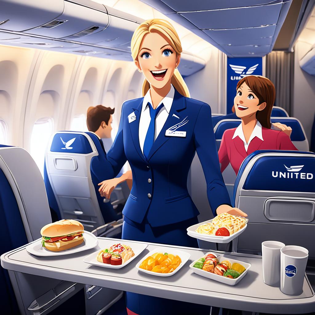 do you get free food and drink on united airlines