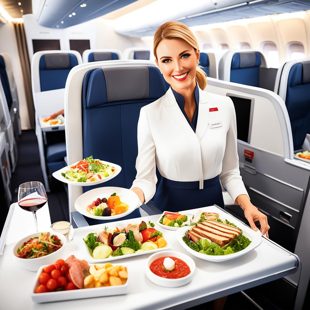 do you receive food on international qantas flights