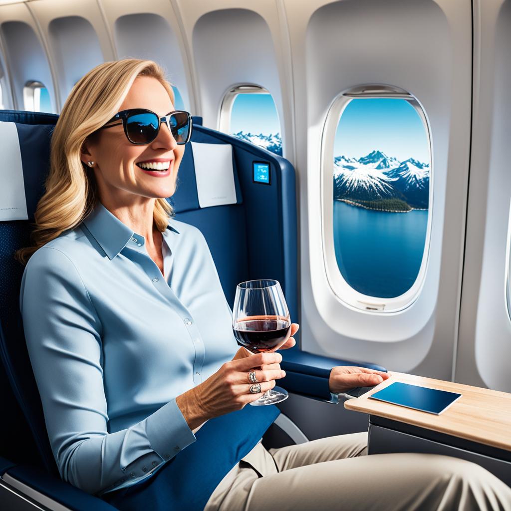 does alaska airlines serve alcohol in premium class