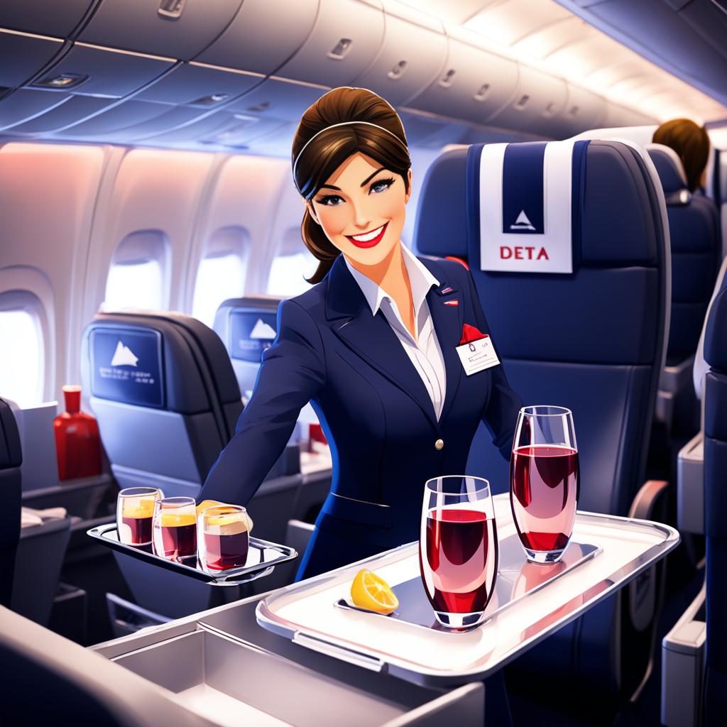 does delta airlines serve alcohol on flights