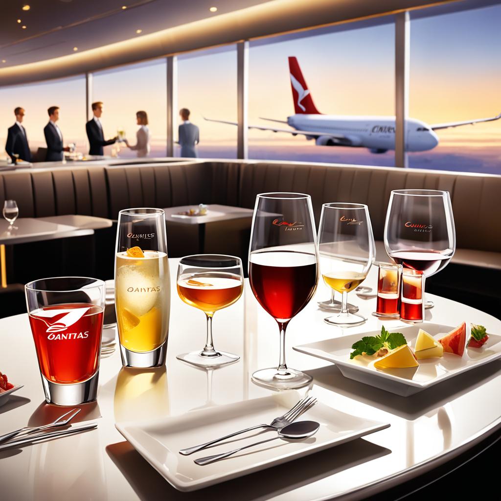 does qantas serve alcohol on flights
