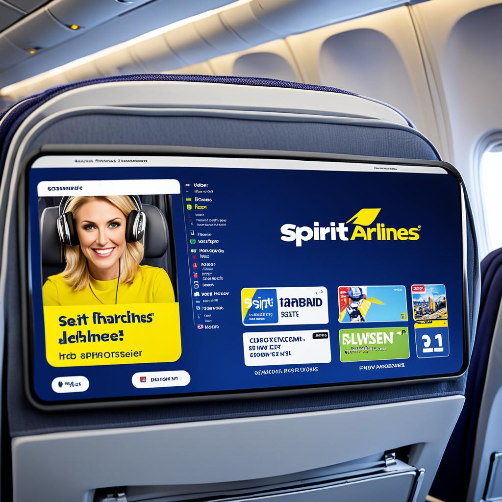 does spirit airlines have tv