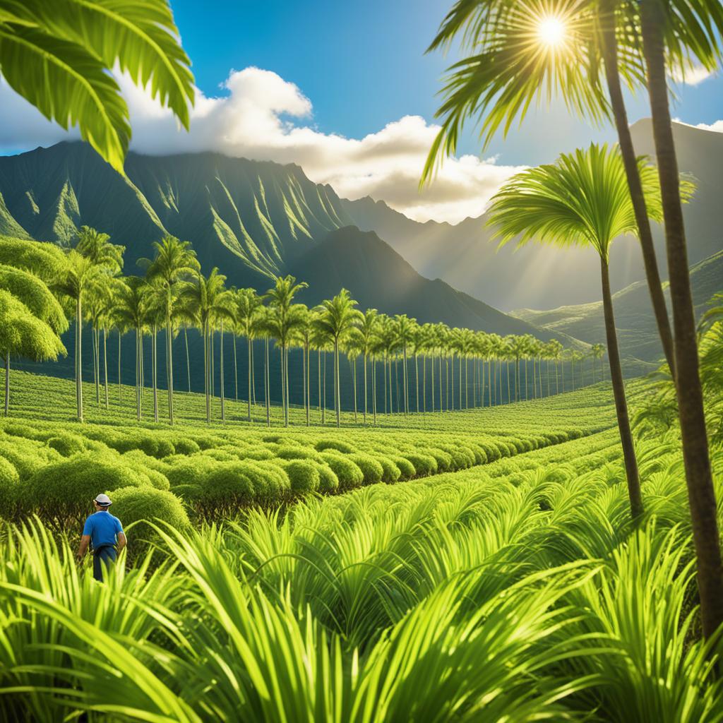 growing acai palms in Hawaii