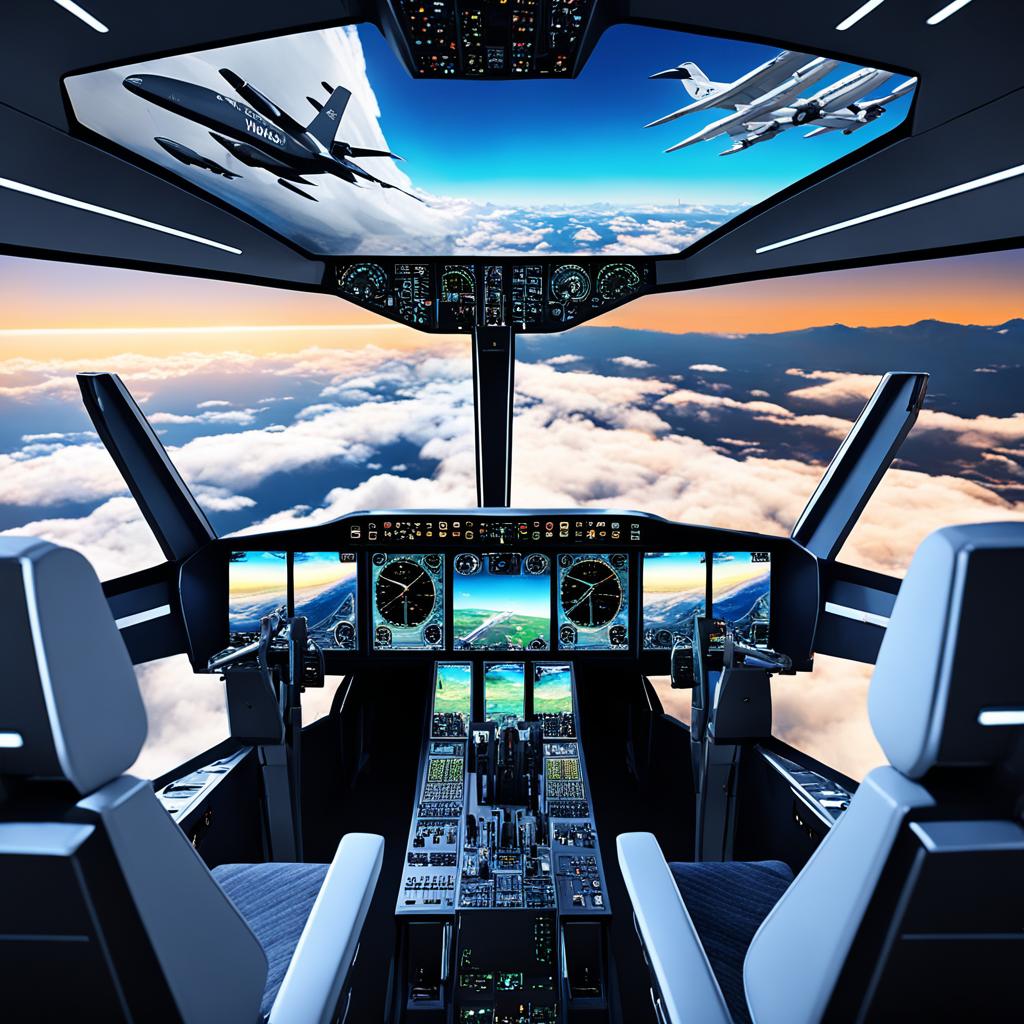 high-end flight simulator