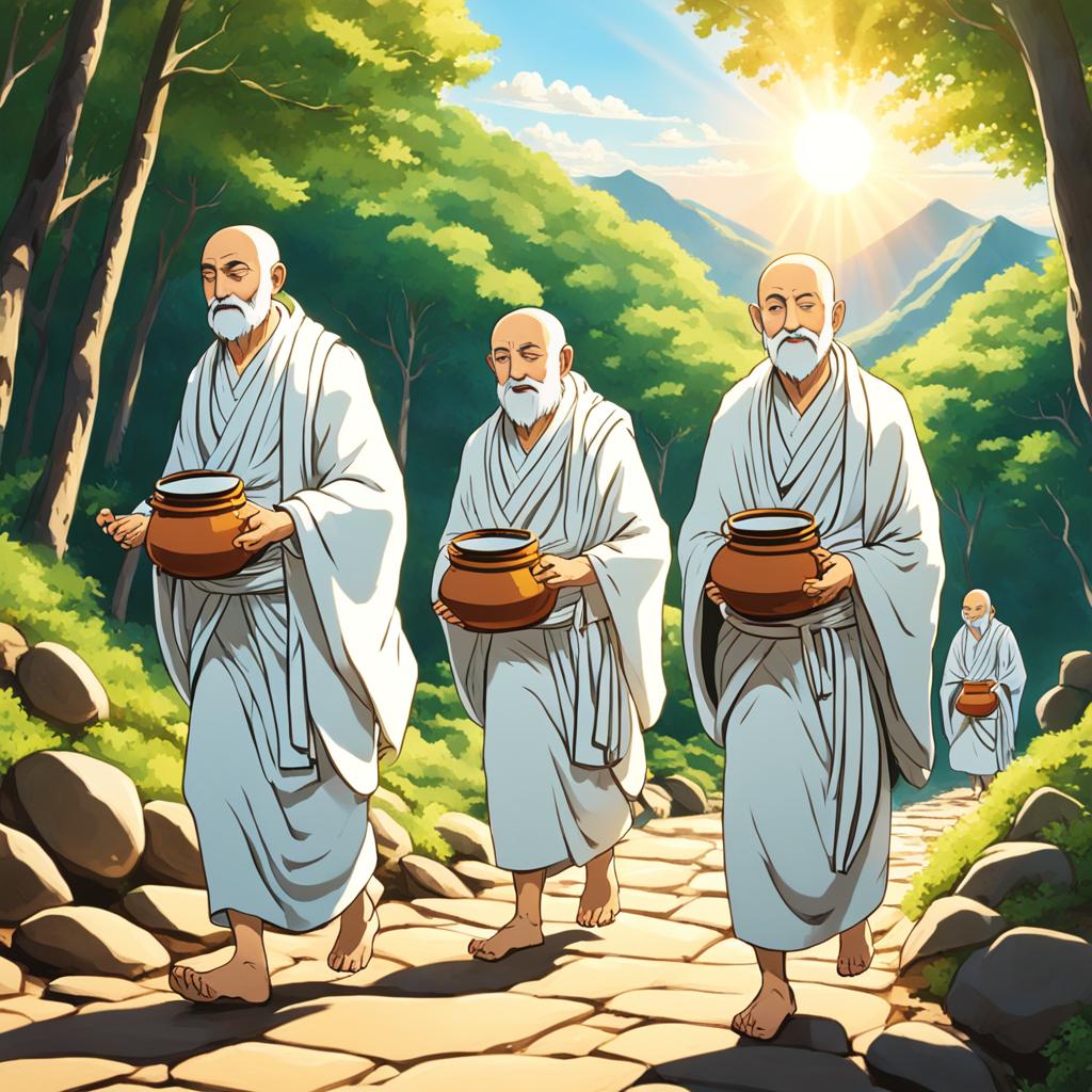 how do jain monks travel