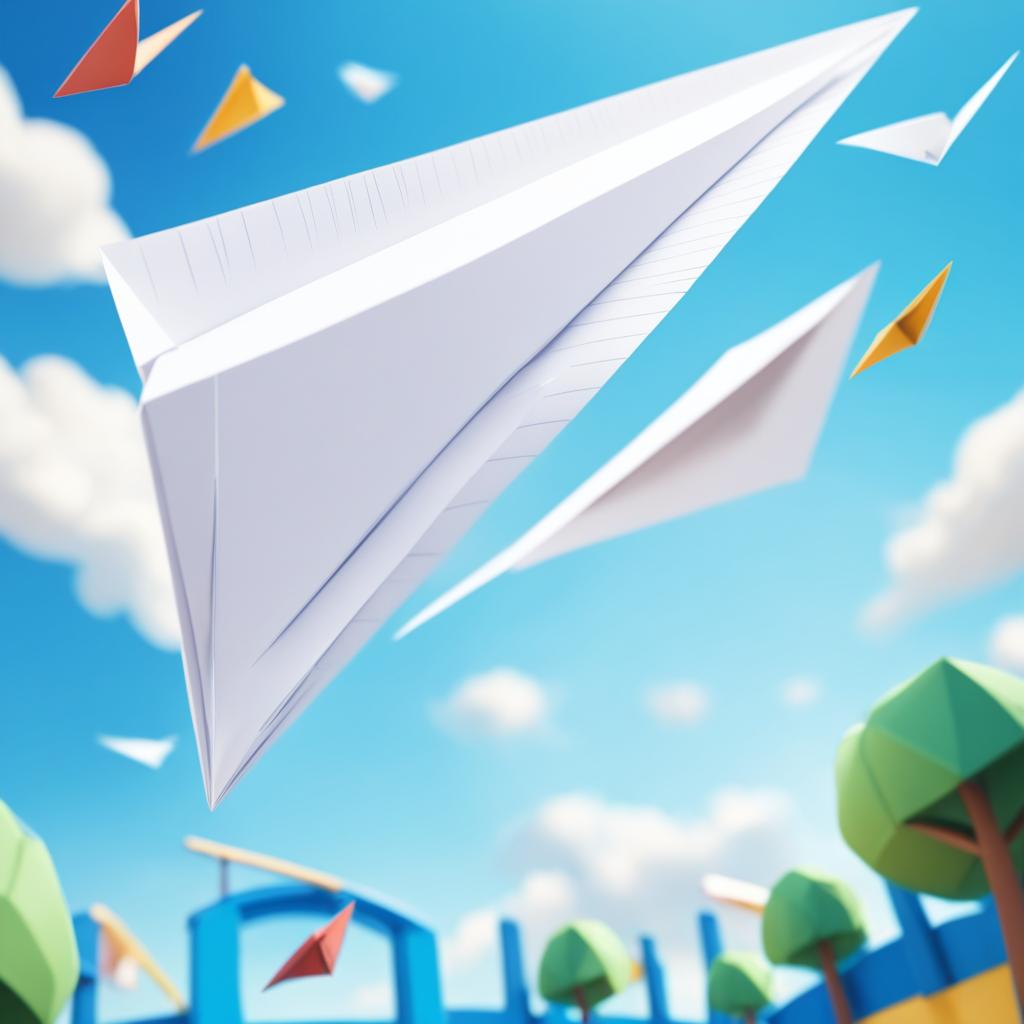 how far does a paper plane fly