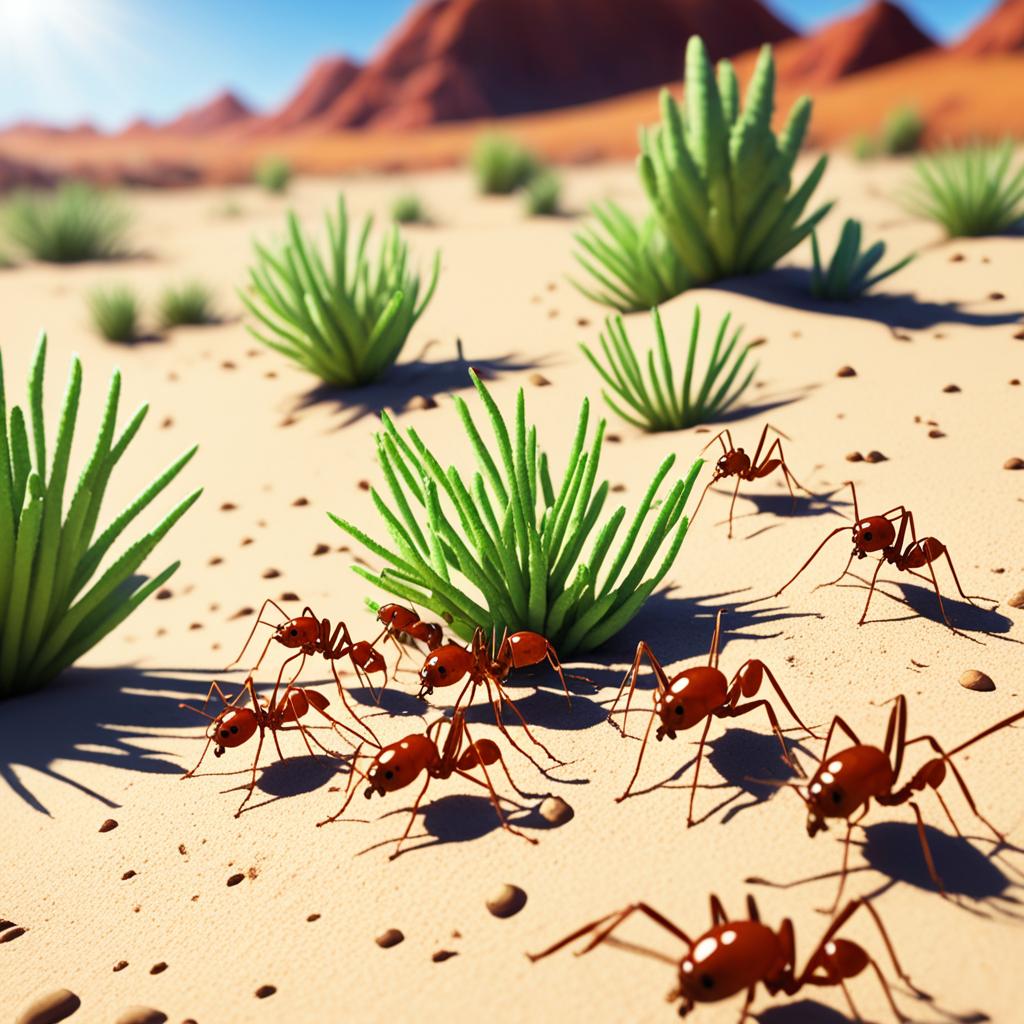 how far will fire ants travel for food