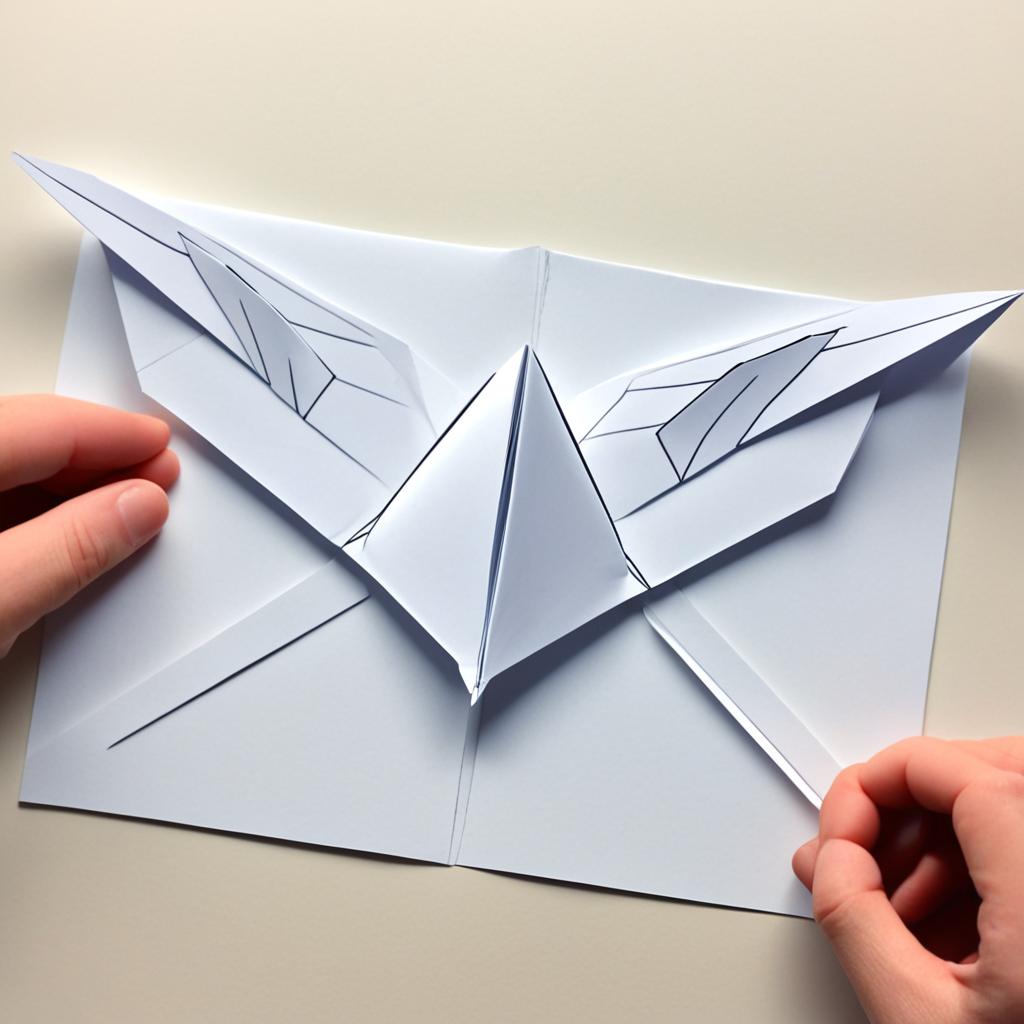 how to make a paper plane step by step