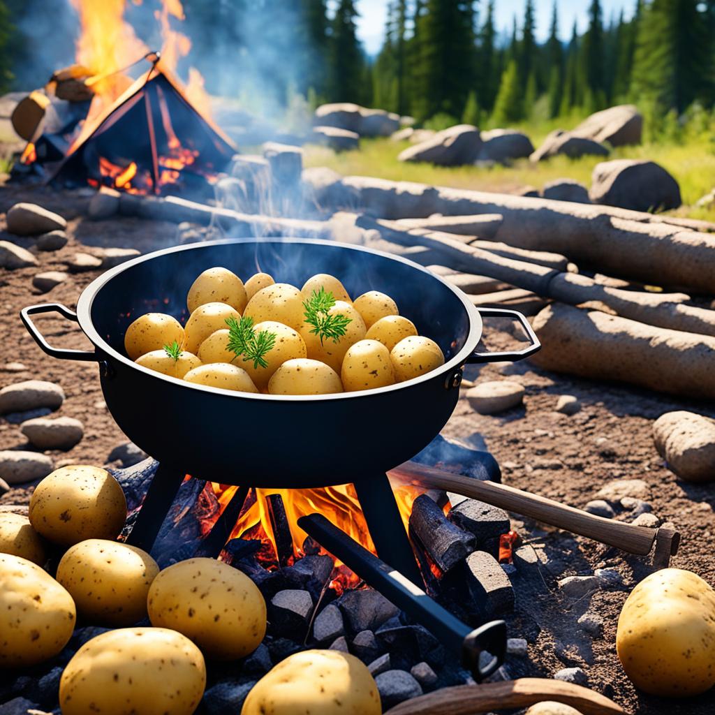 how to pre cook potatoes for camping
