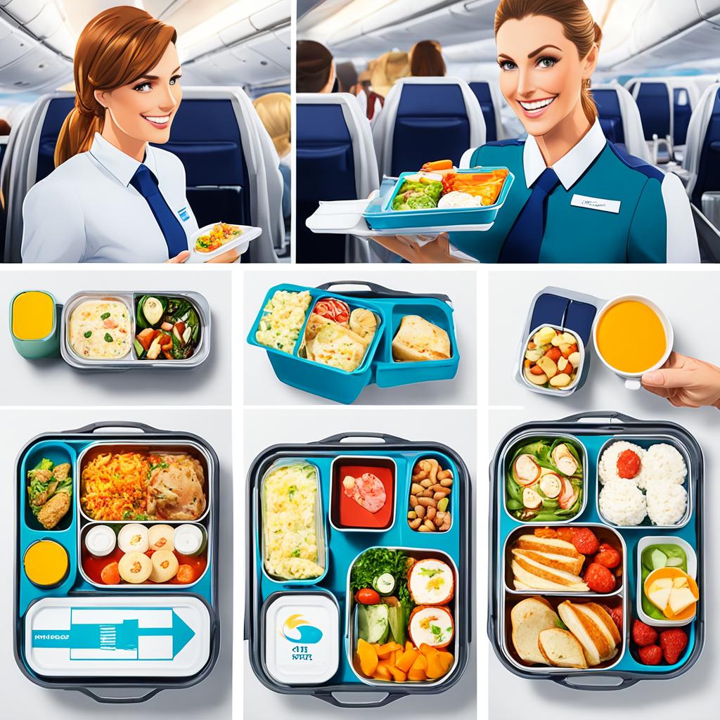 in-flight meal options