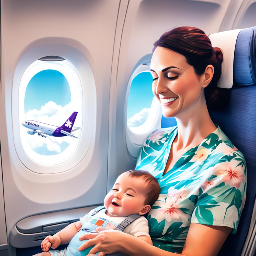 lap child on Hawaiian Airlines
