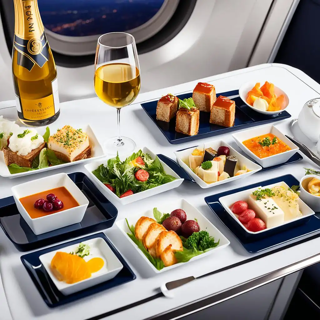 premium economy dining