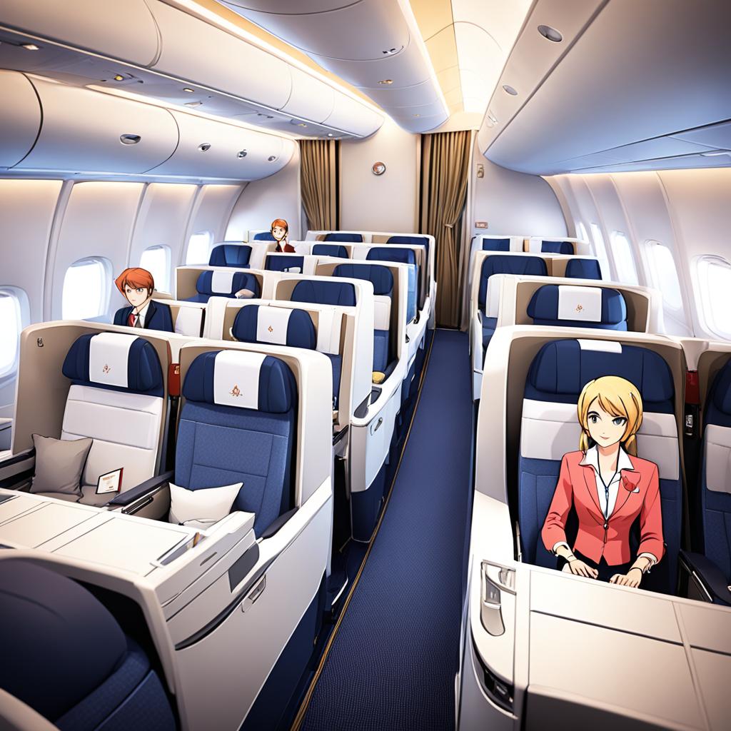 seat selection options for Suites, First Class, and Business Class passengers