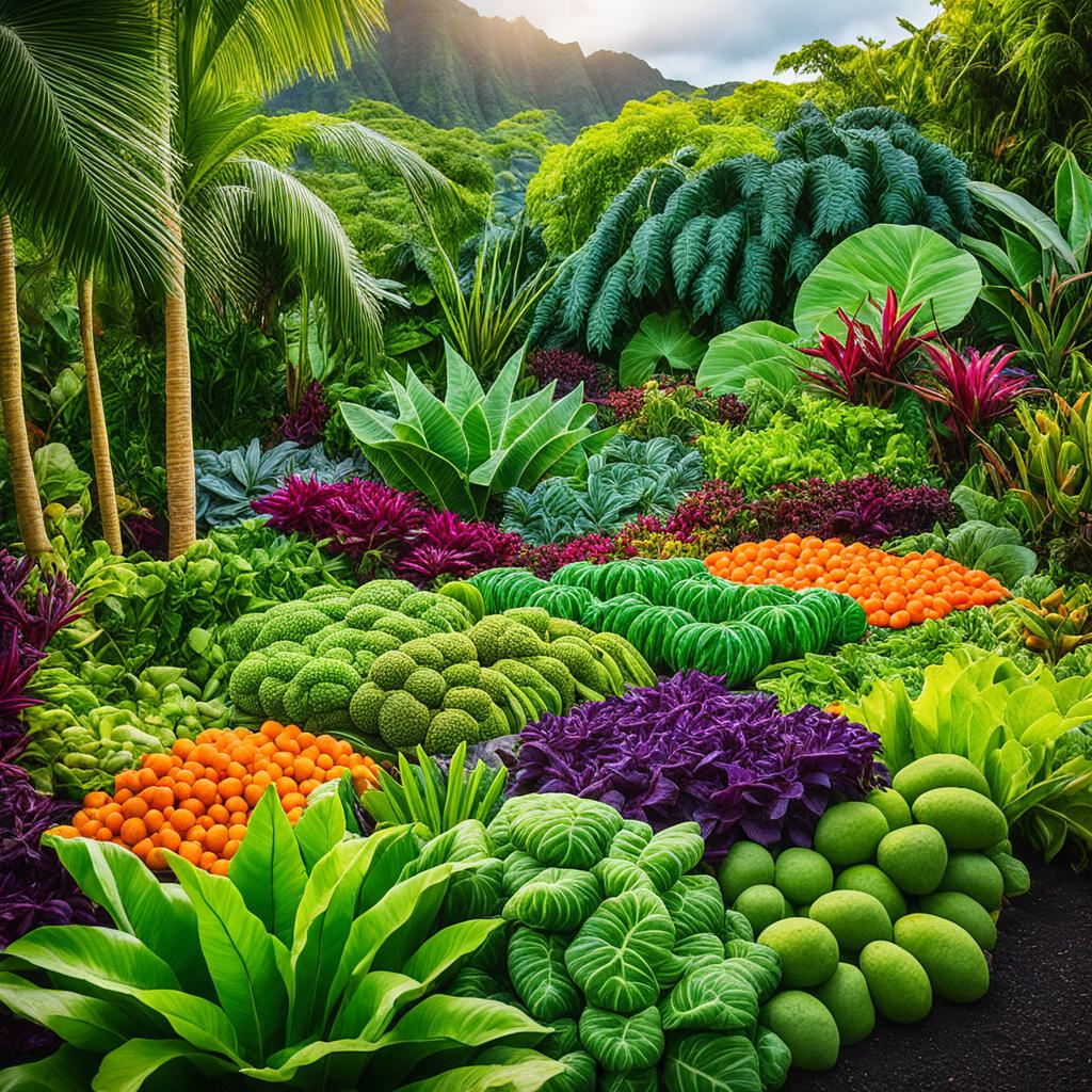 what vegetables are native to hawaii